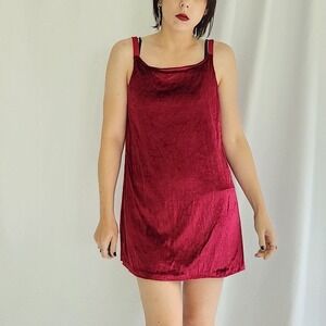 90s Pink‎ Velvet Mini Dress